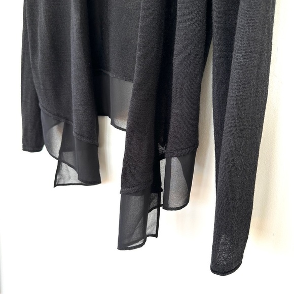 Nic+Zoe open cardigan with v-neck & long sleeves, in a silk blend knit - Picture 5 of 10